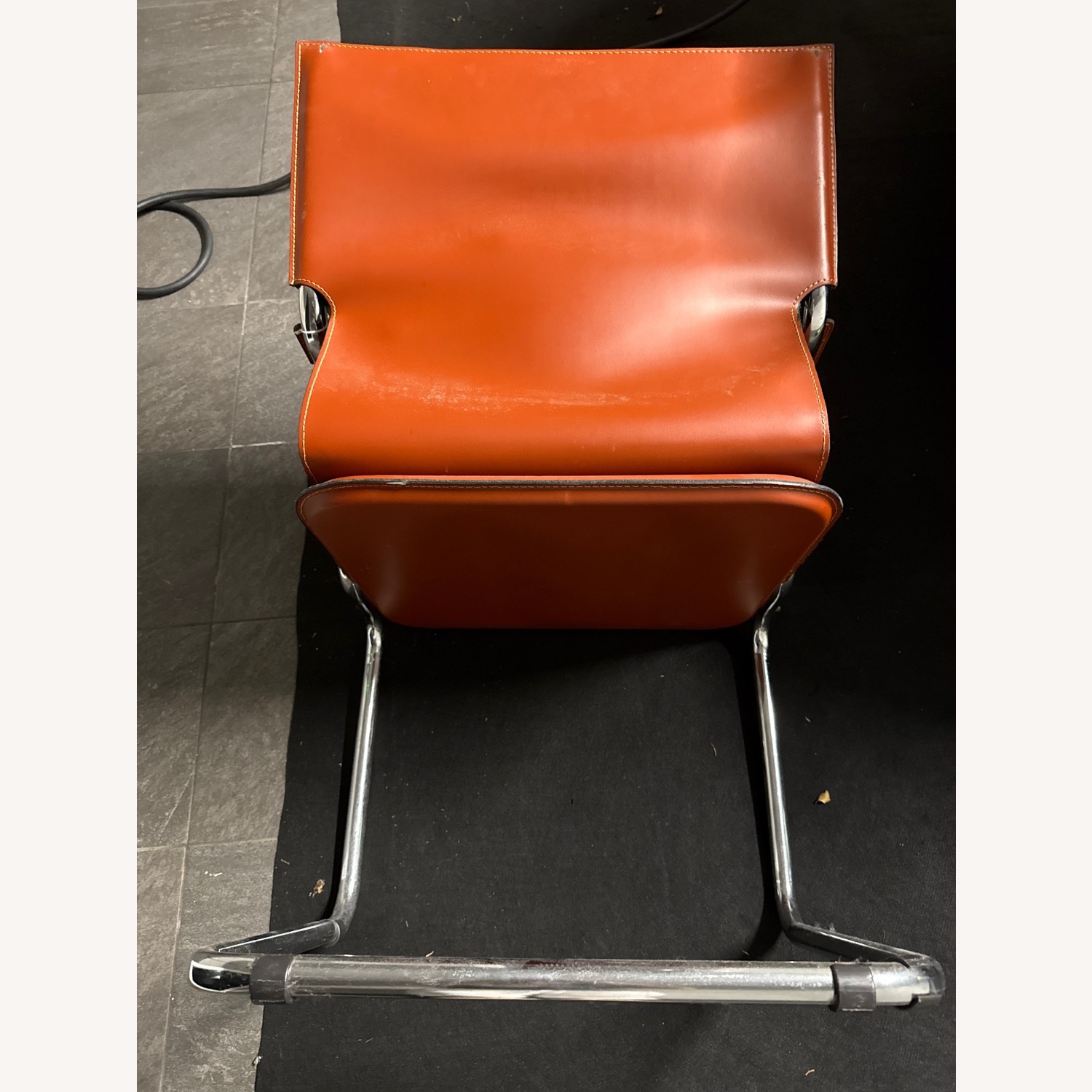 Vintage Marcatré "Uno Arm" Cantilever Leather Chair - image-3