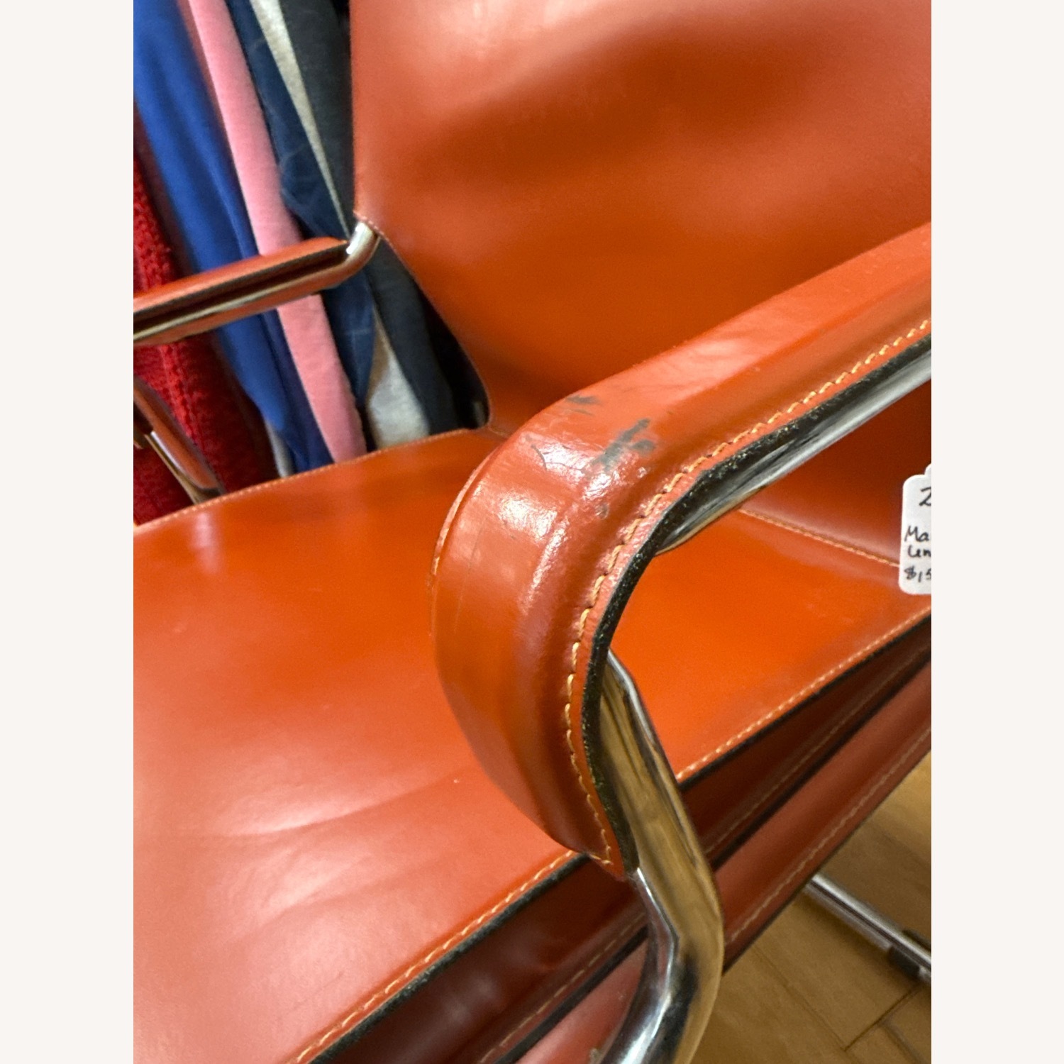 Vintage Marcatré "Uno Arm" Cantilever Leather Chair - image-13