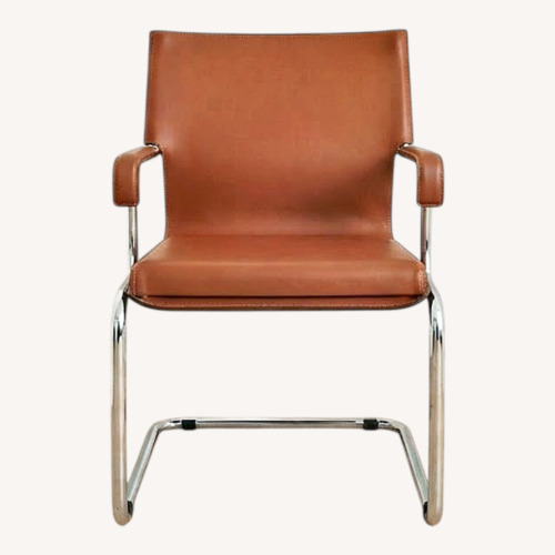 Used Vintage Marcatré "Uno Arm" Cantilever Leather Chair for sale on AptDeco