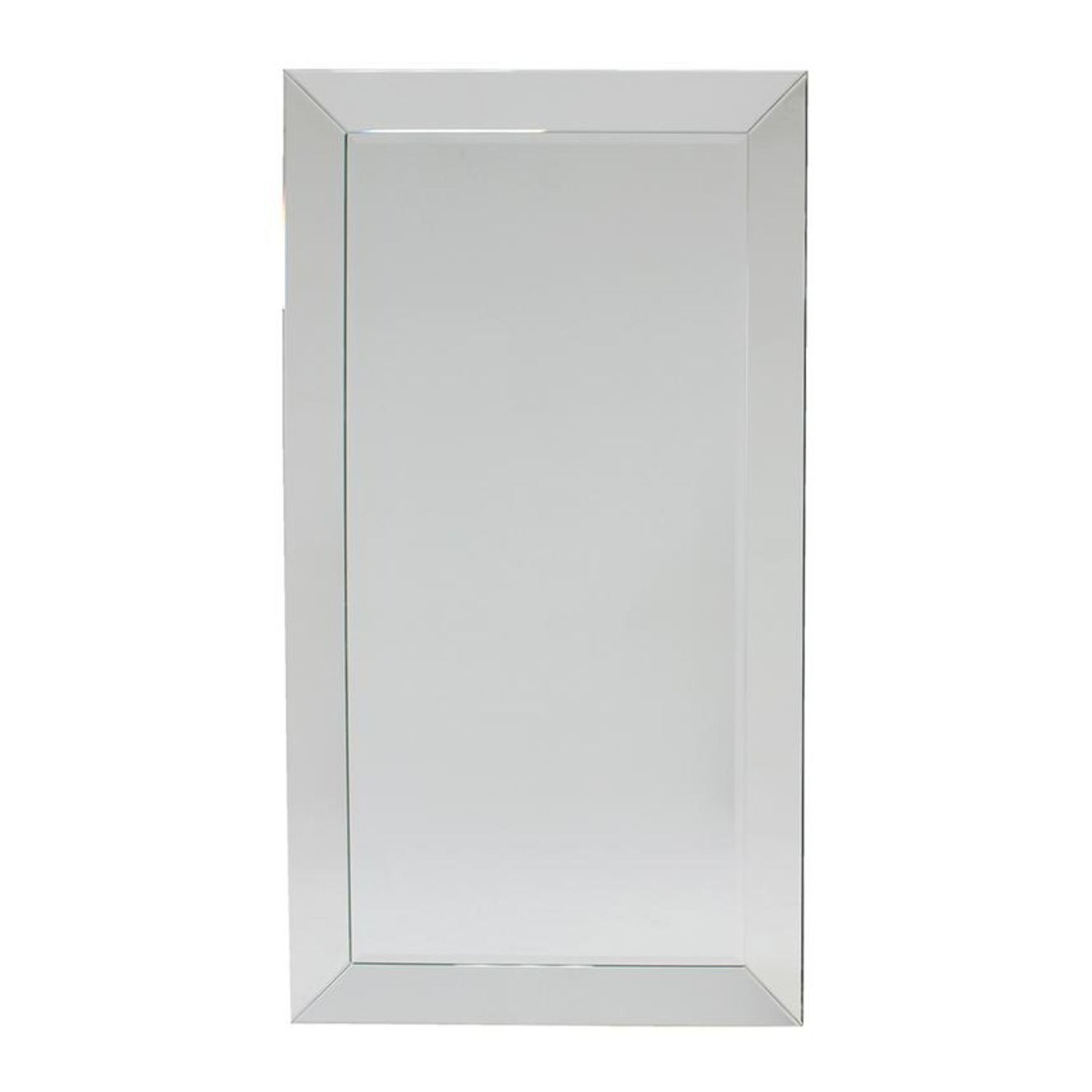 Transparent Mirrored Glass Floor Mirror - image-2
