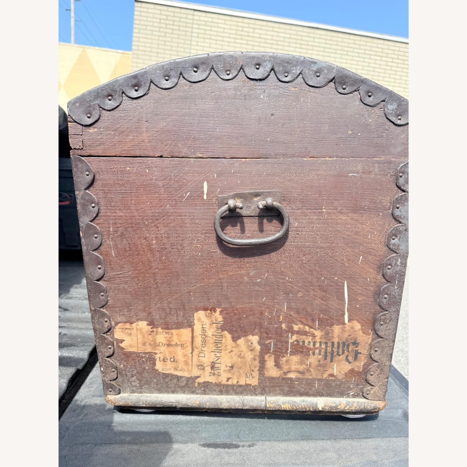 Vintage/Antique Finds Dark Brown Wood Chest - image-8