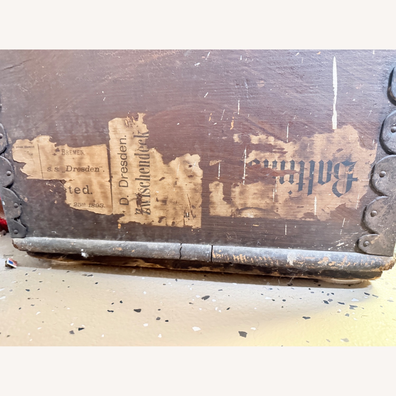 Vintage/Antique Finds Dark Brown Wood Chest - image-13