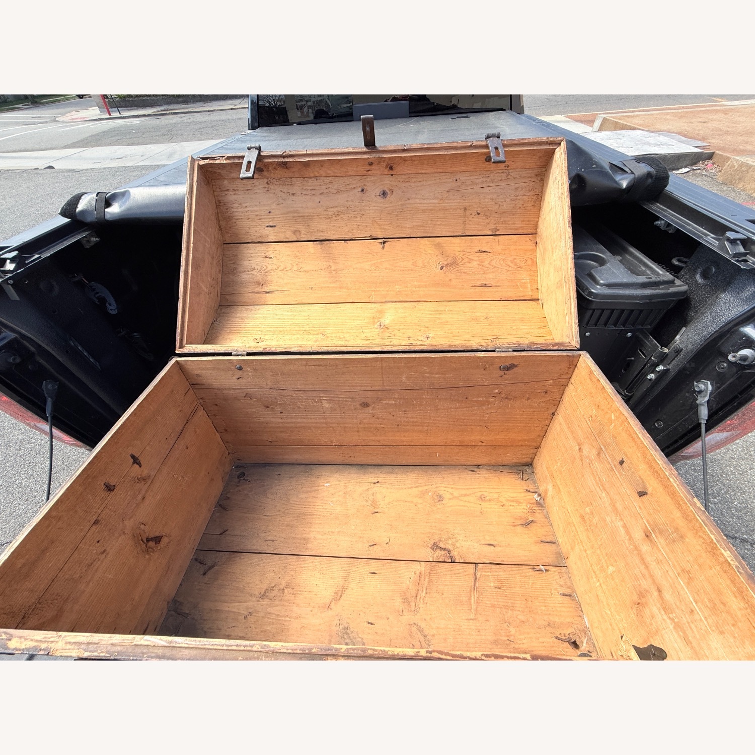 Vintage/Antique Finds Dark Brown Wood Chest - image-5