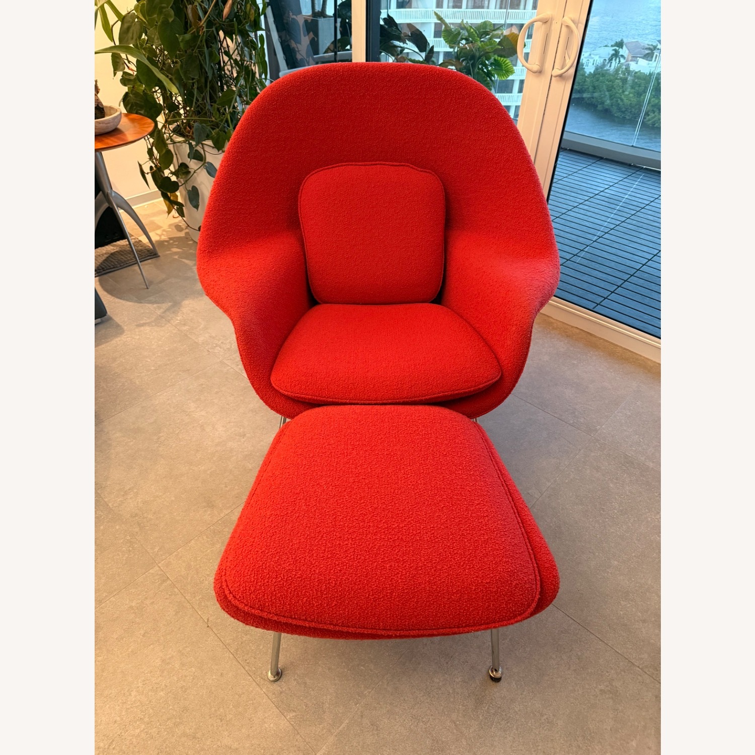 Knoll Womb Living Lounge Chair & Ottoman - image-2