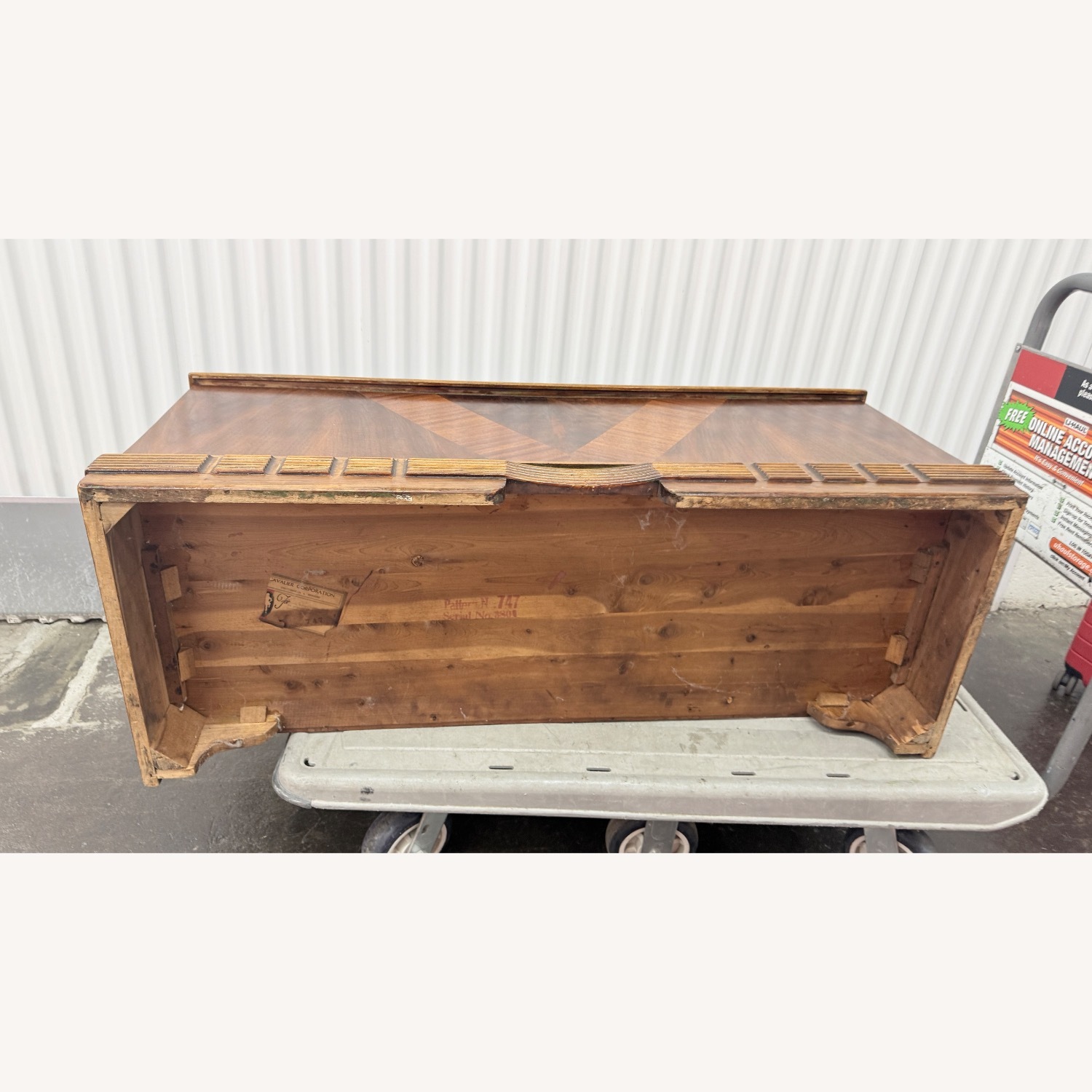 Vintage/Antique Finds Dark Brown Wood Chest - image-13
