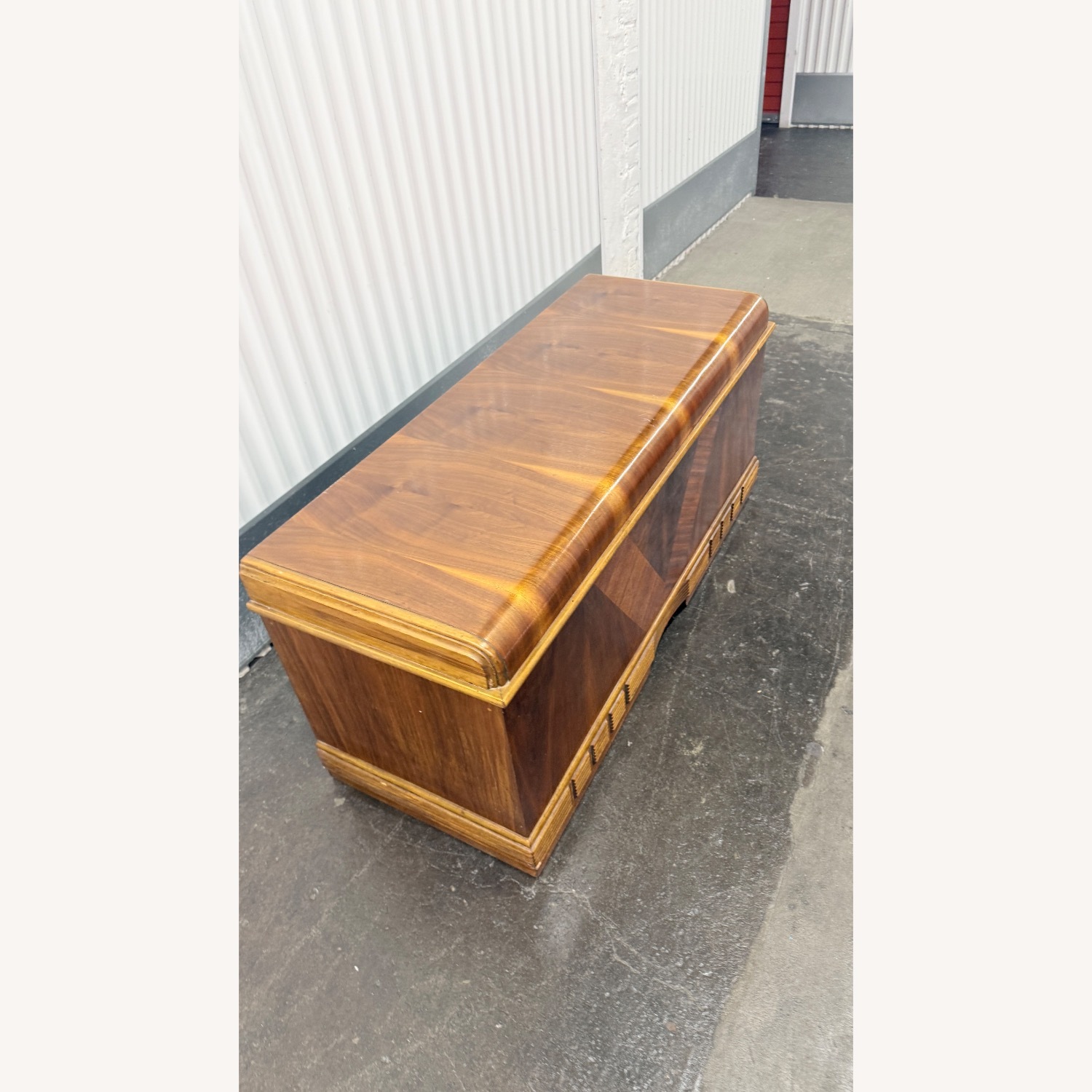 Vintage/Antique Finds Dark Brown Wood Chest - image-1