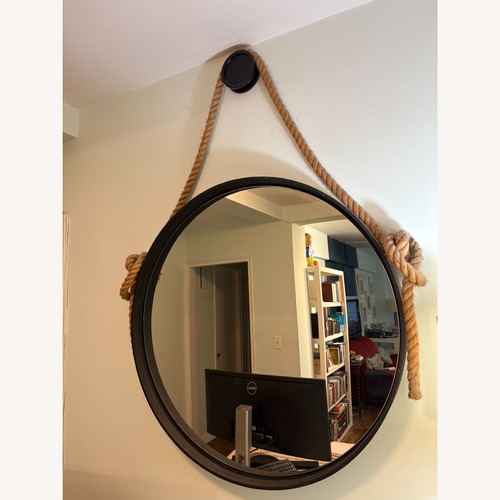 Used Restoration Hardware Iron & Rope Mirror  for sale on AptDeco