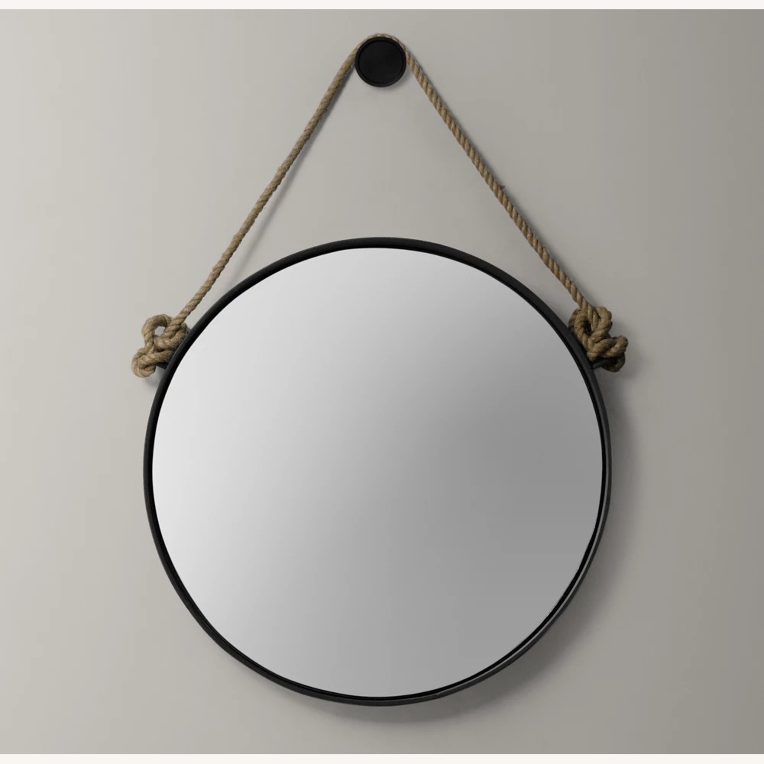 Restoration Hardware Iron & Rope Mirror - image-4