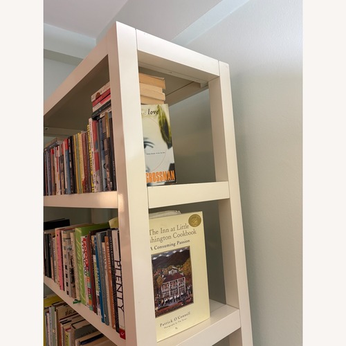 Used West Elm White Parsons Tower Bookcase for sale on AptDeco