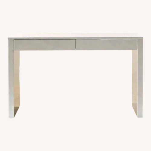 Used CB2 Runway 48" - Drawer White Lacquered Wood Desk  for sale on AptDeco