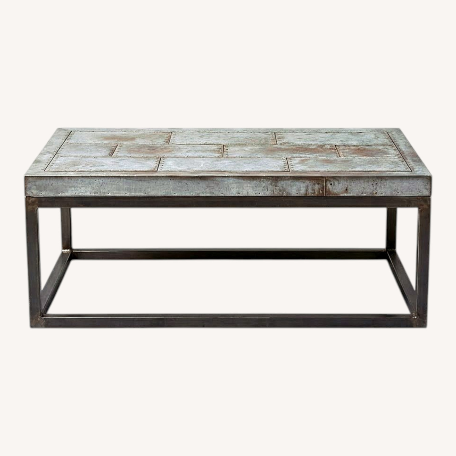 Restoration Hardware Metal Coffee Table - image-0
