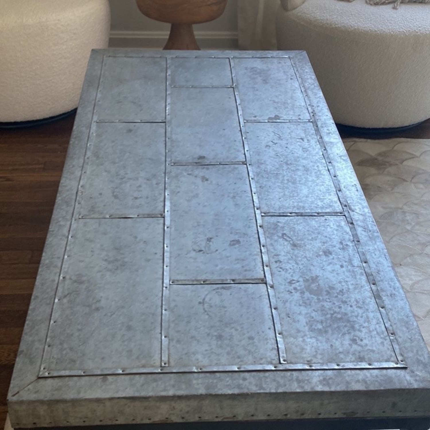 Restoration Hardware Metal Coffee Table - image-3