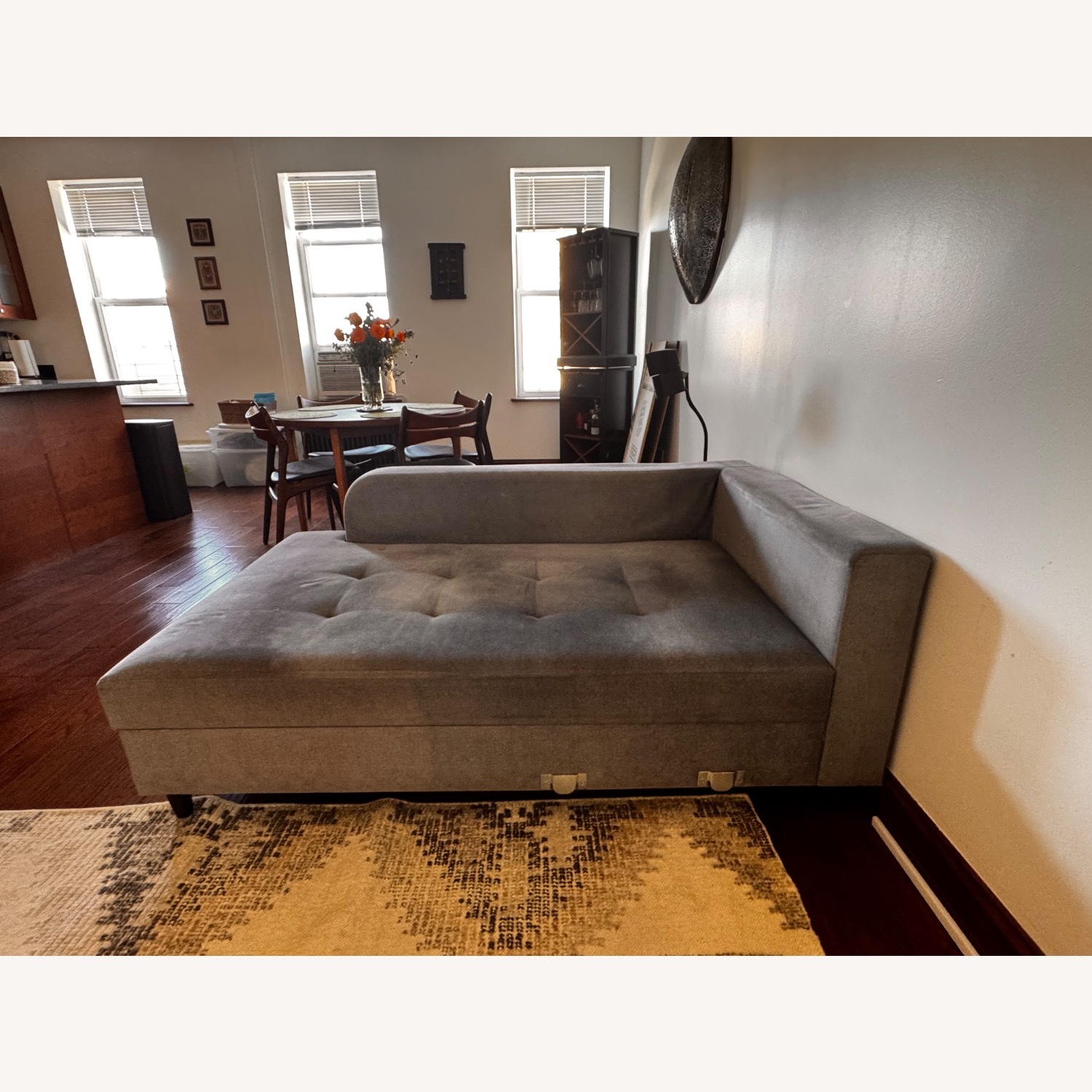 Lazzoni Light Gray Sleeper Sofa - image-3