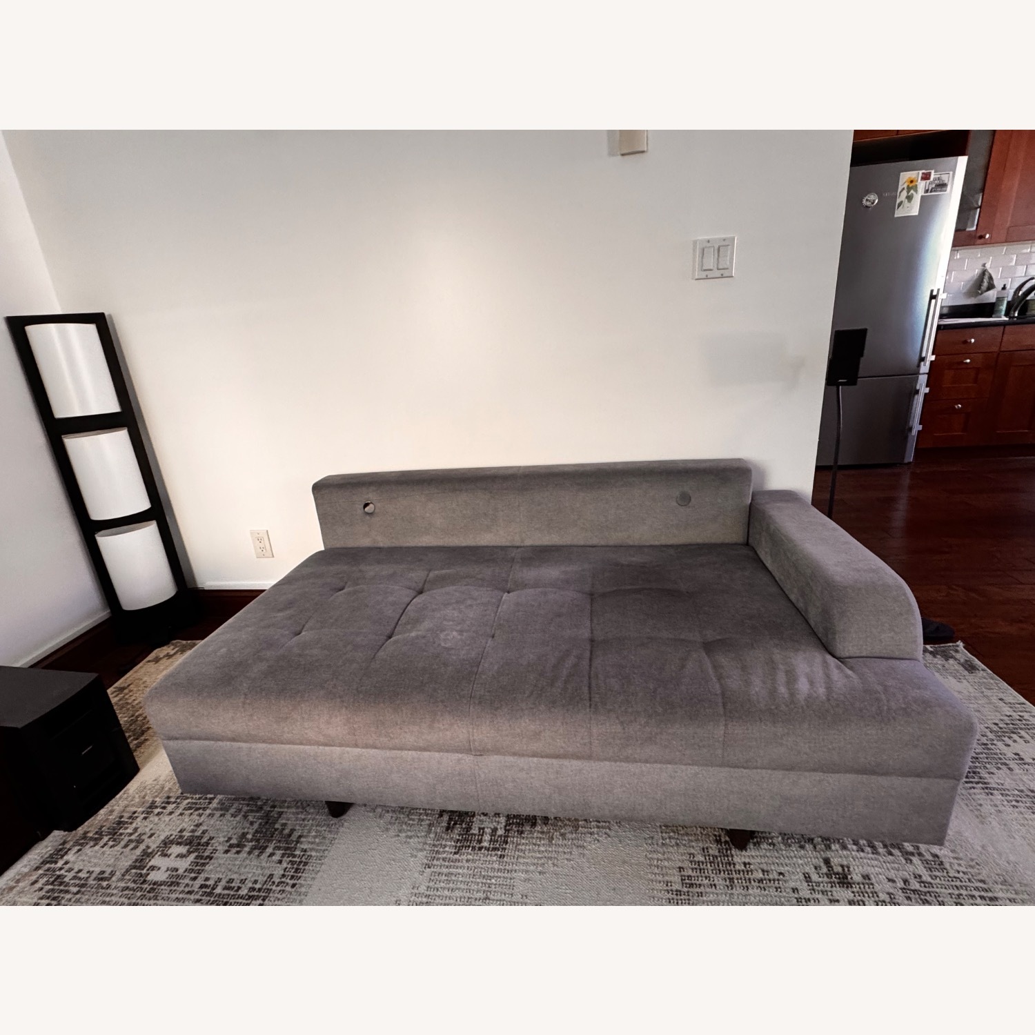 Lazzoni Light Gray Sleeper Sofa - image-2