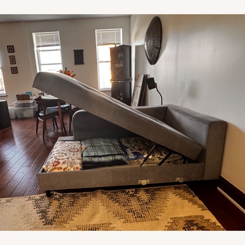 Used Lazzoni Light Gray Sleeper Sofa for sale on AptDeco