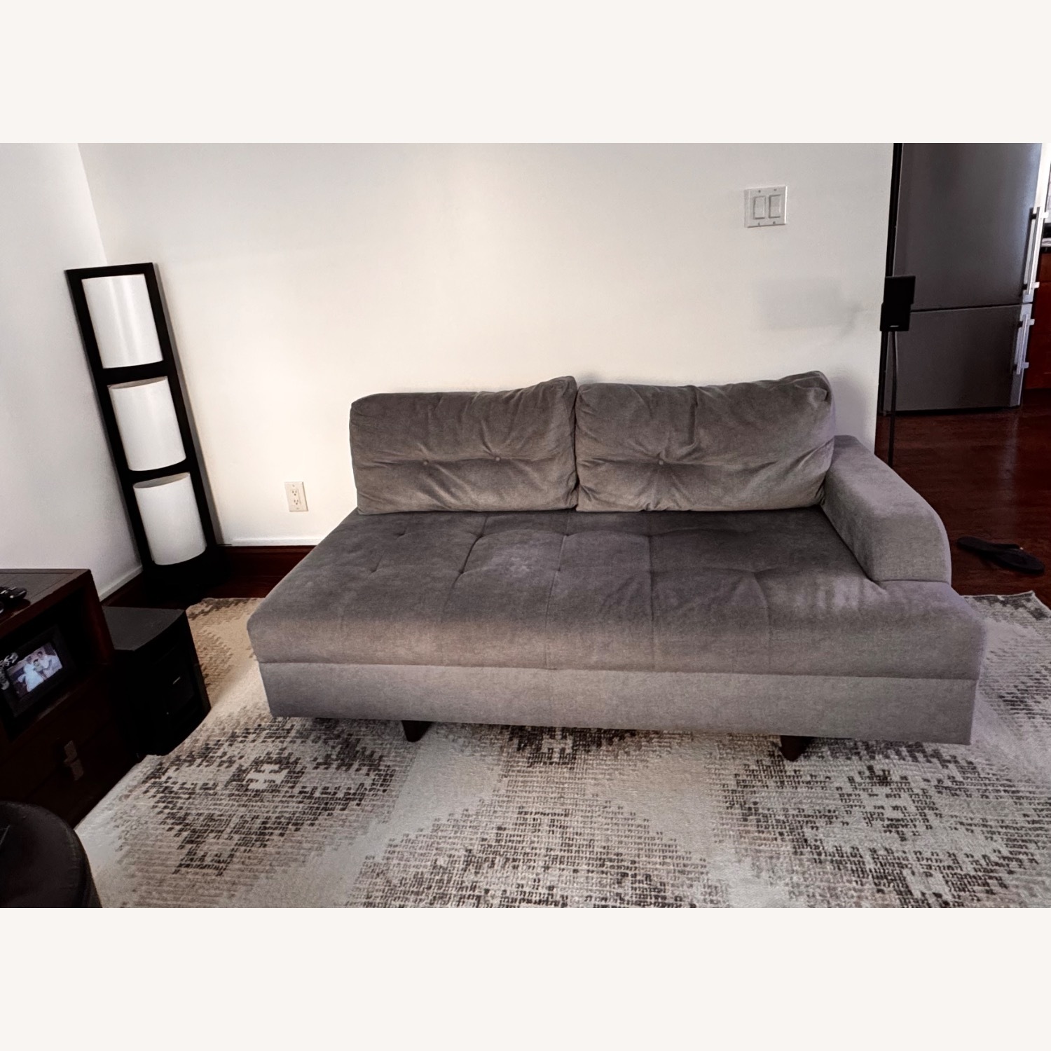 Lazzoni Light Gray Sleeper Sofa - image-4