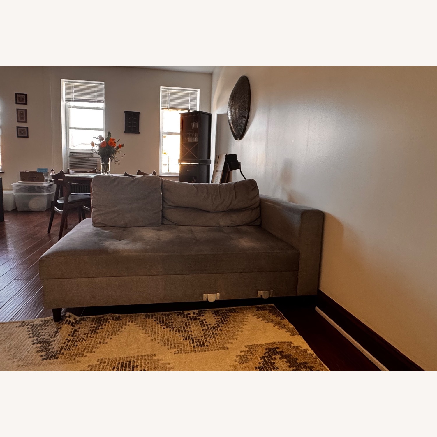 Lazzoni Light Gray Sleeper Sofa - image-5