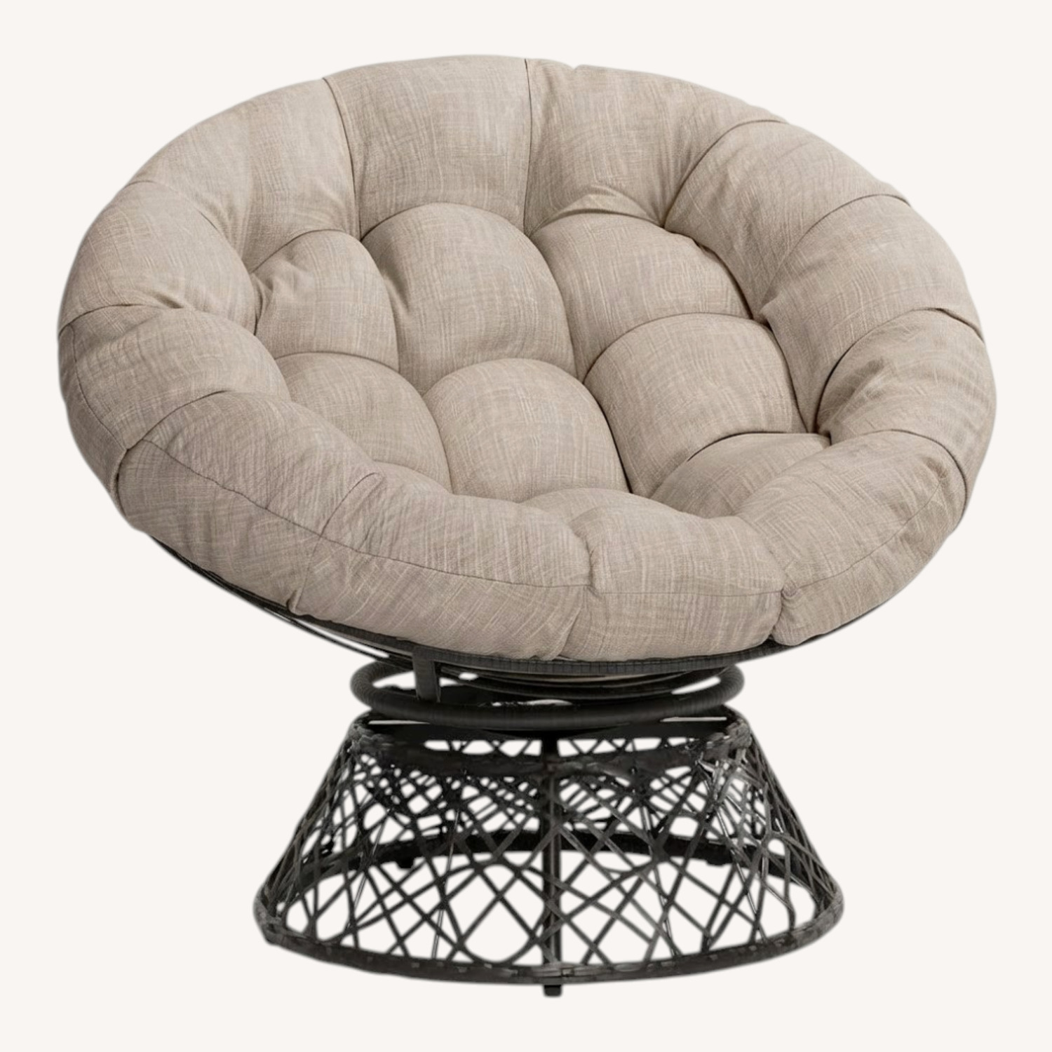 Amazon Grey Swivel Accent Chair - image-0