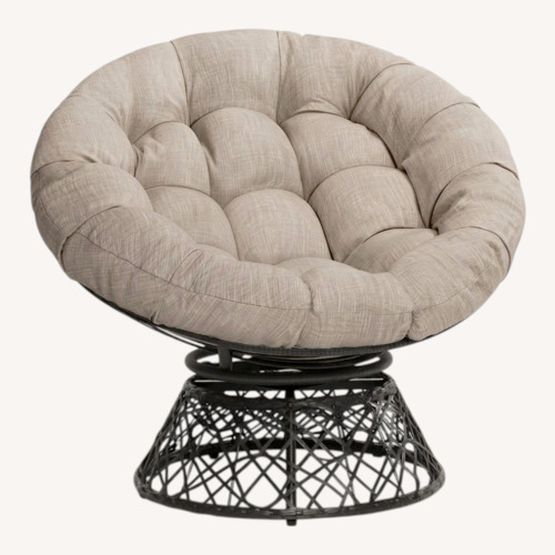Used Amazon Grey Swivel Accent Chair  for sale on AptDeco