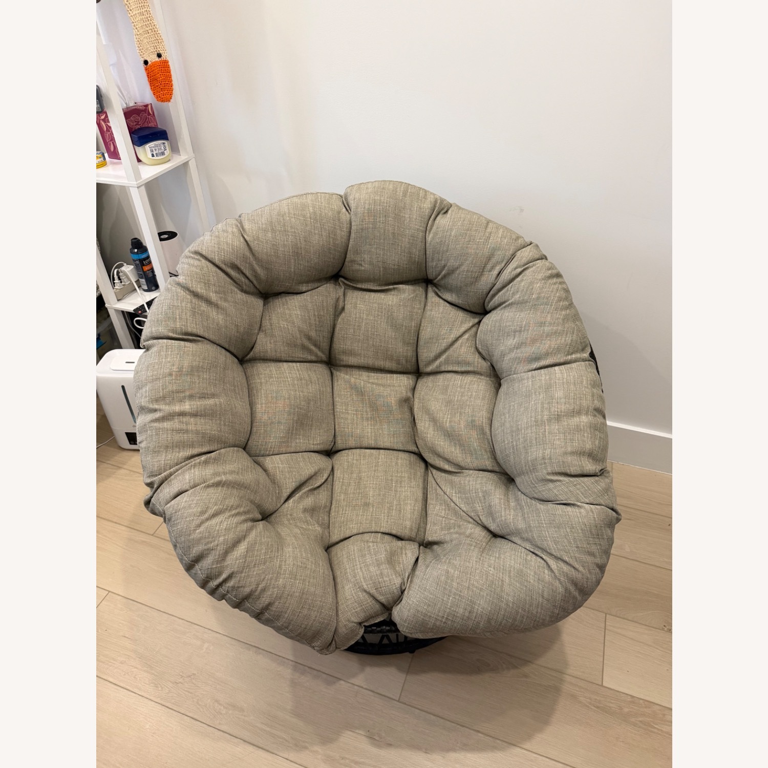 Amazon Grey Swivel Accent Chair - image-5