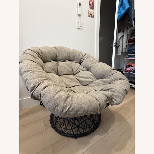 Used Amazon Grey Swivel Accent Chair  for sale on AptDeco