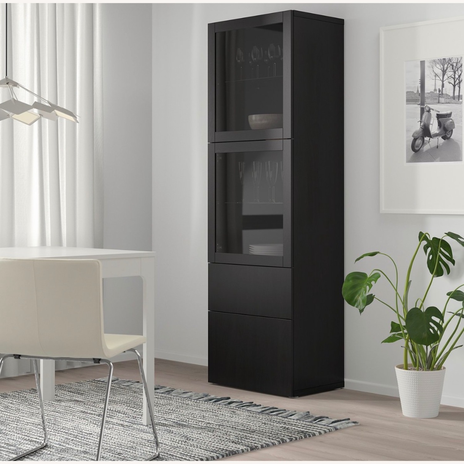 IKEA Black Wood Bookcase - image-2