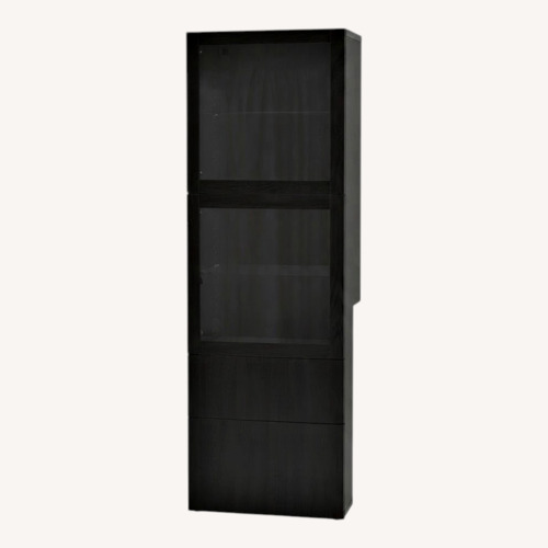 Used IKEA Black Wood Bookcase for sale on AptDeco