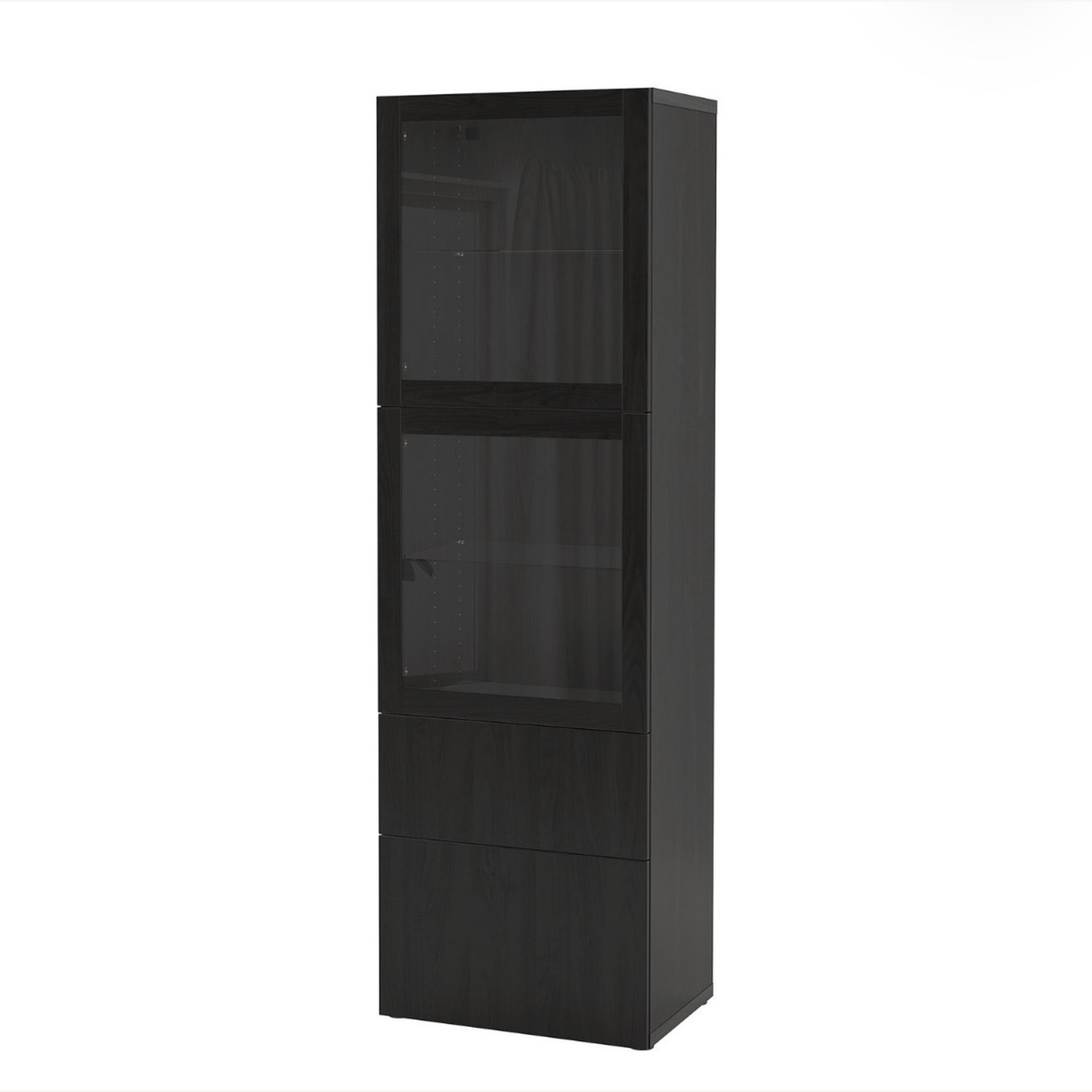 IKEA Black Wood Bookcase - image-1