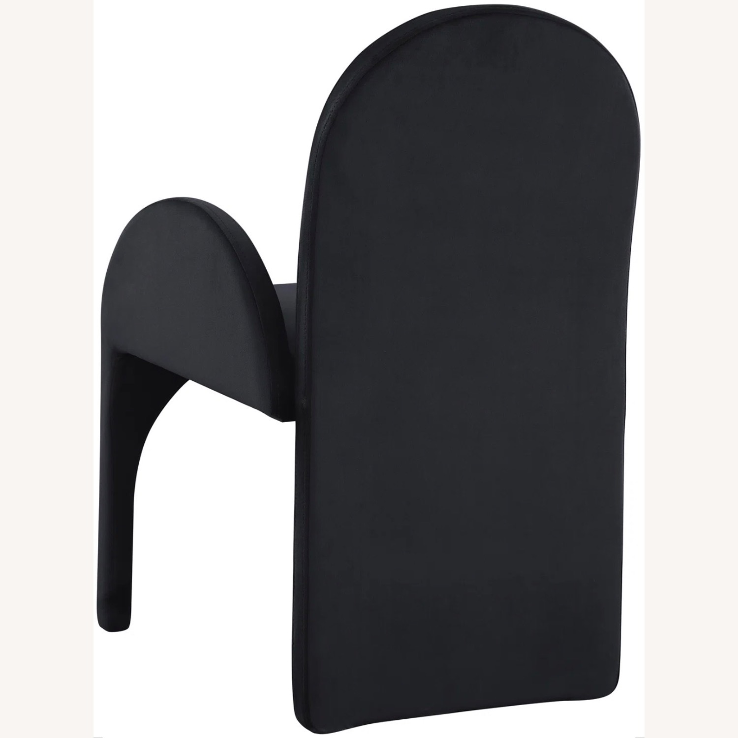 Living Spaces Black Velvet Accent Chairs - image-4