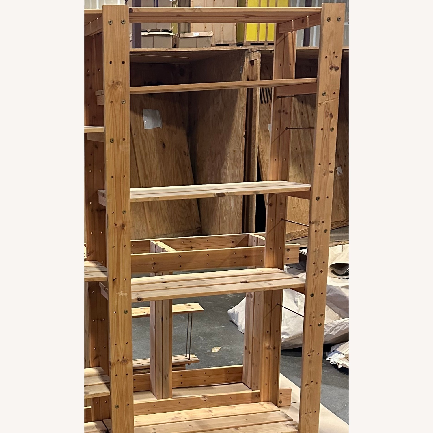 Wooden Storage Shelving Two Connected Bays - image-2