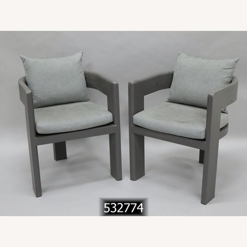 Used Harbour Victoria Aluminum Dining Chair x2 for sale on AptDeco