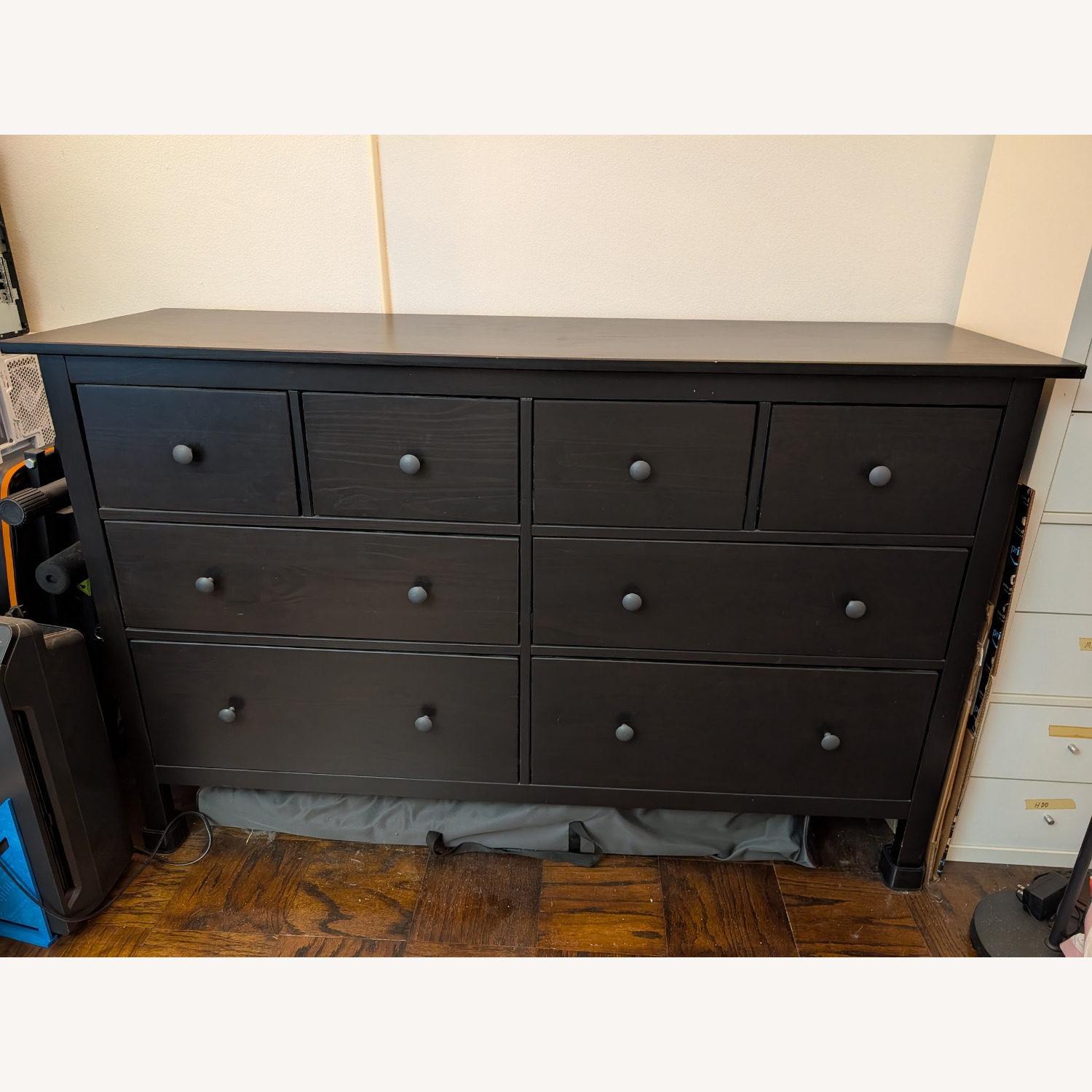 IKEA HEMNES 8 Drawer Dresser Black-Brown - image-1