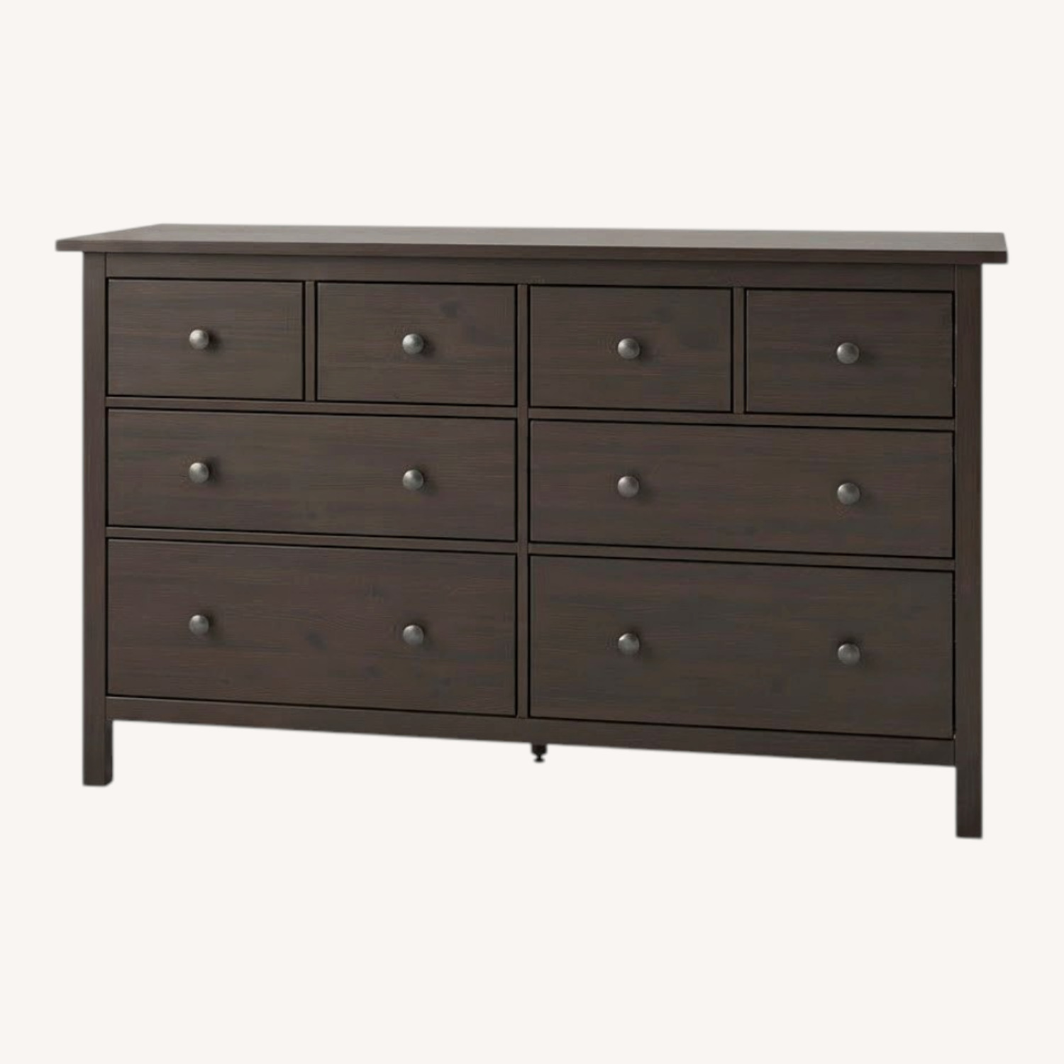 IKEA HEMNES 8 Drawer Dresser Black-Brown - image-0