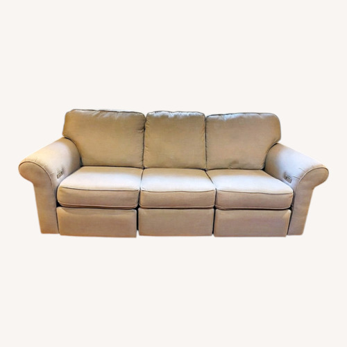 Used Sunbrella Fabric Reclining Sofa  for sale on AptDeco