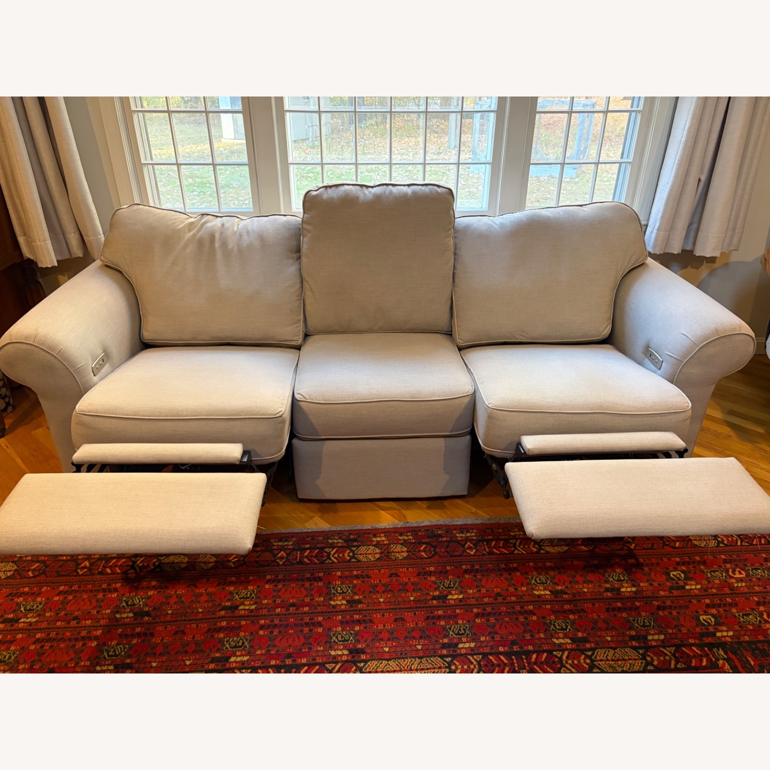Sunbrella Fabric Reclining Sofa  - image-2
