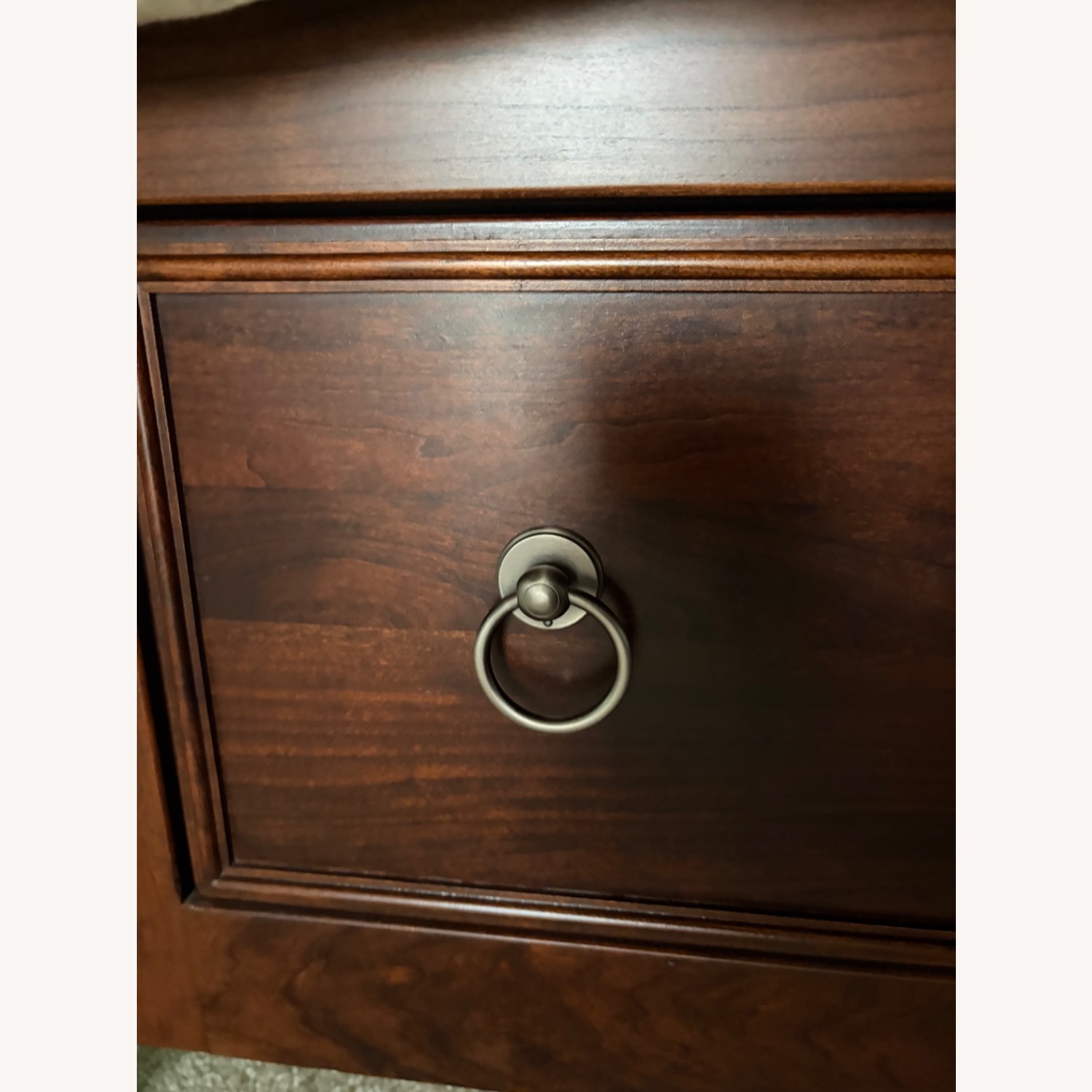 Solid Wood Cherry Platform Queen Bedframe - image-3