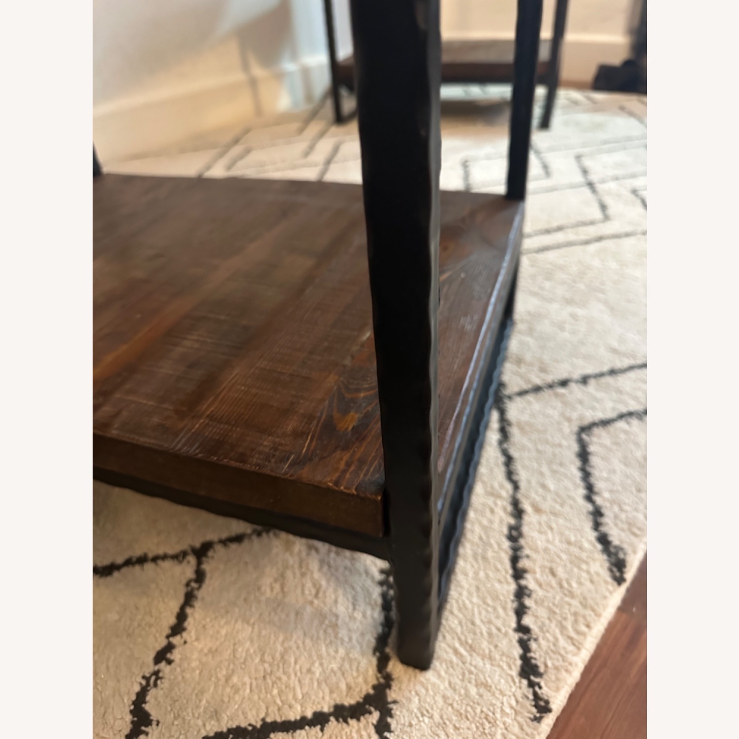 West Elm Hewn Wood Desk - image-3