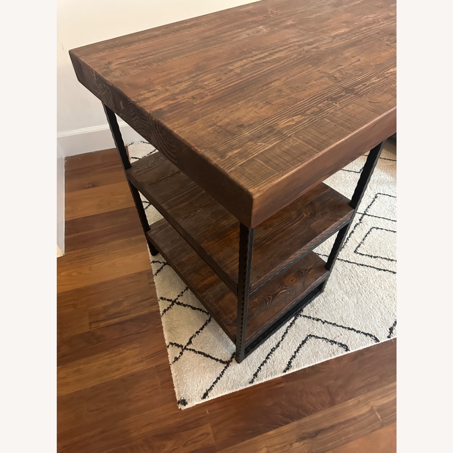 West Elm Hewn Wood Desk - image-4