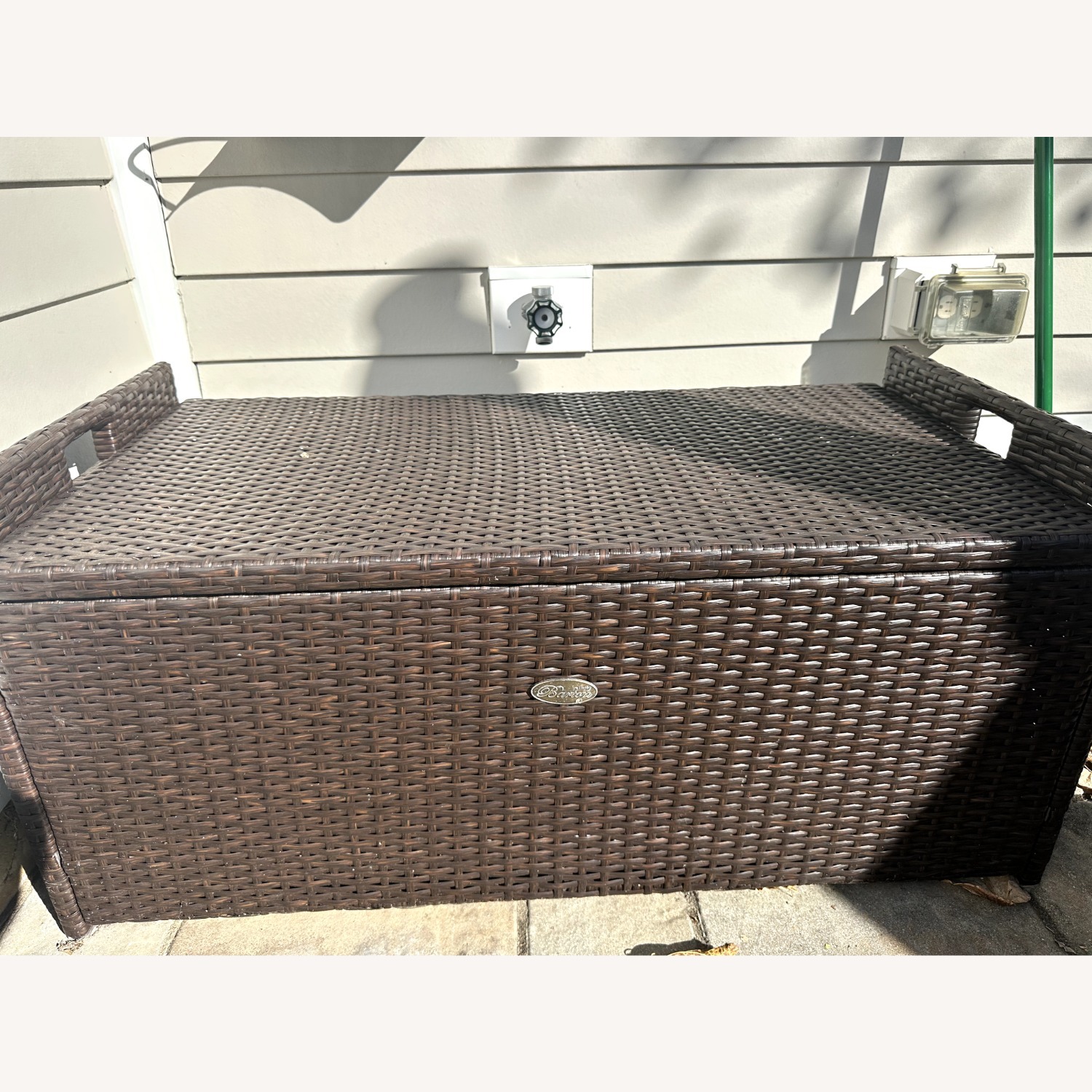 Brown Jordan Dark Brown Wicker Patio Furniture - image-3