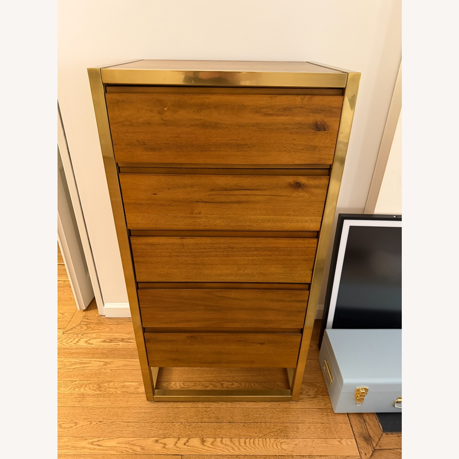 CB2 Light Brown Wood Dresser - image-2