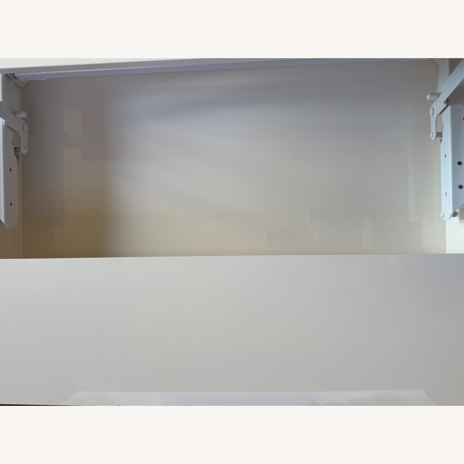 West Elm White Pop Up Coffee Table - image-4