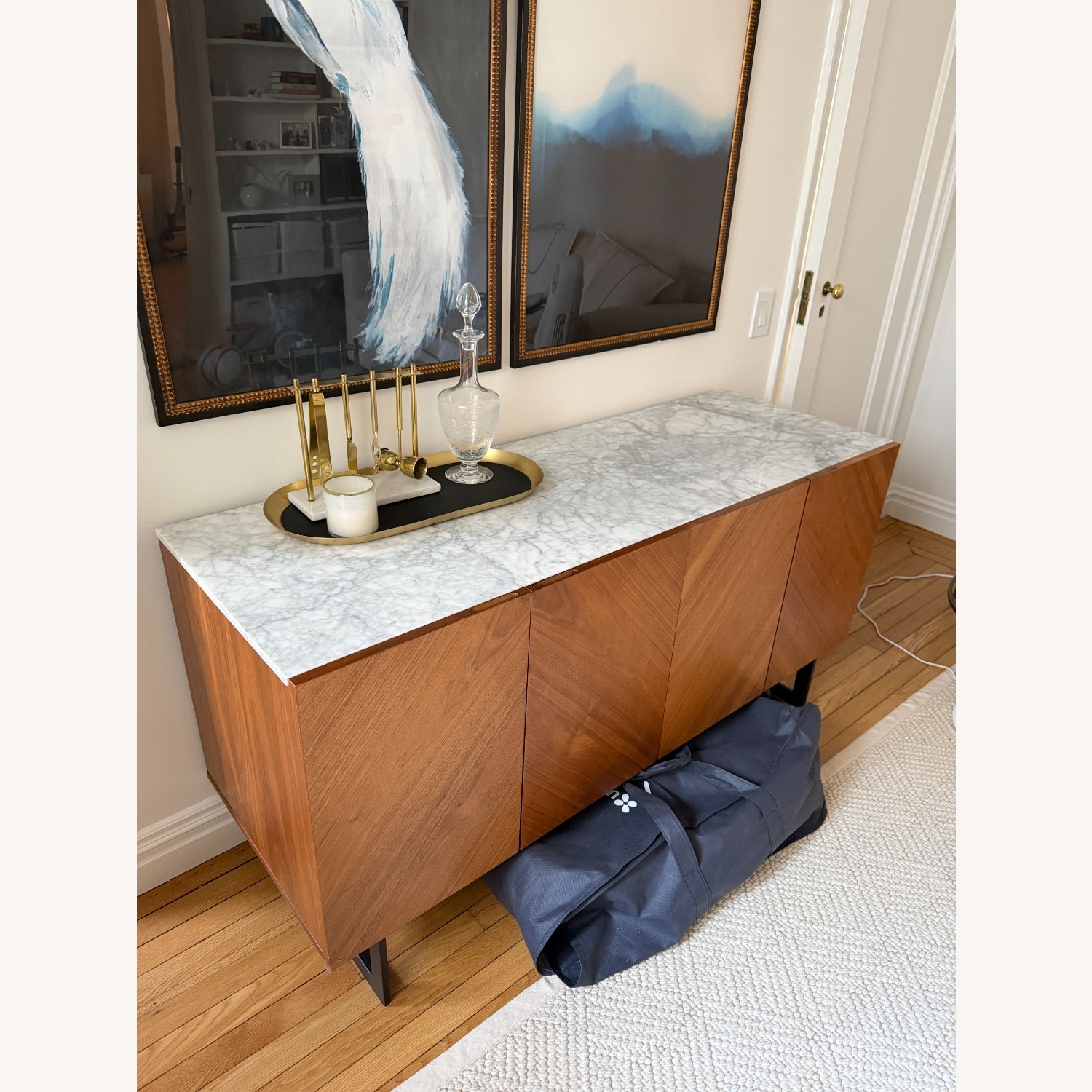 CB2 Suspend 57" Walnut Media Console - image-2