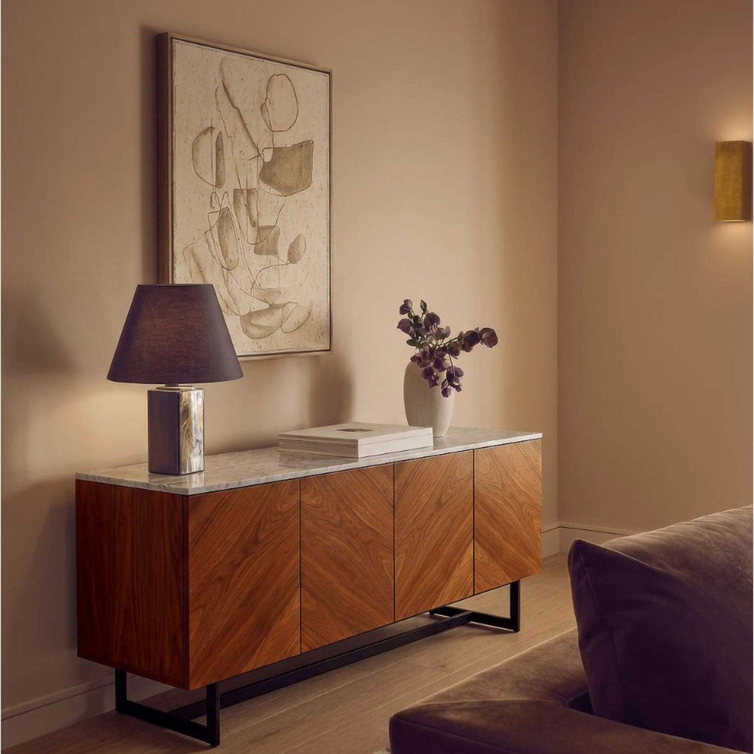 CB2 Suspend 57" Walnut Media Console - image-6