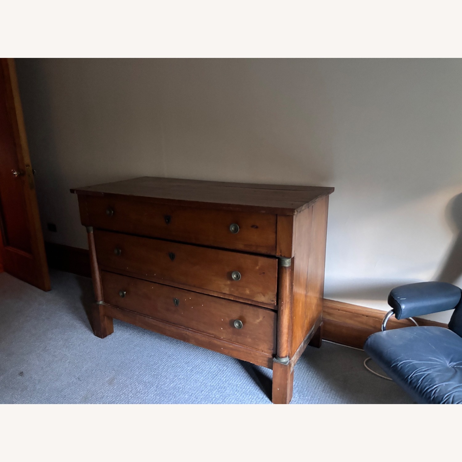 Vintage/Antique Dark Brown Wood Dresser - image-2