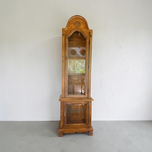 Used Natural Light Brown Antique China Cabinet for sale on AptDeco