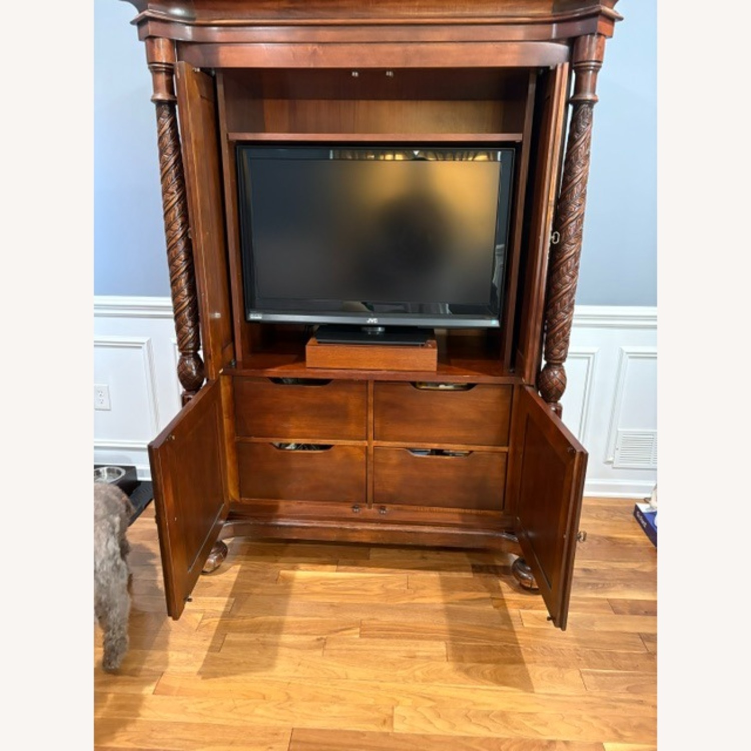 Century Furniture Armoire/Media Cabinet Storage - image-4