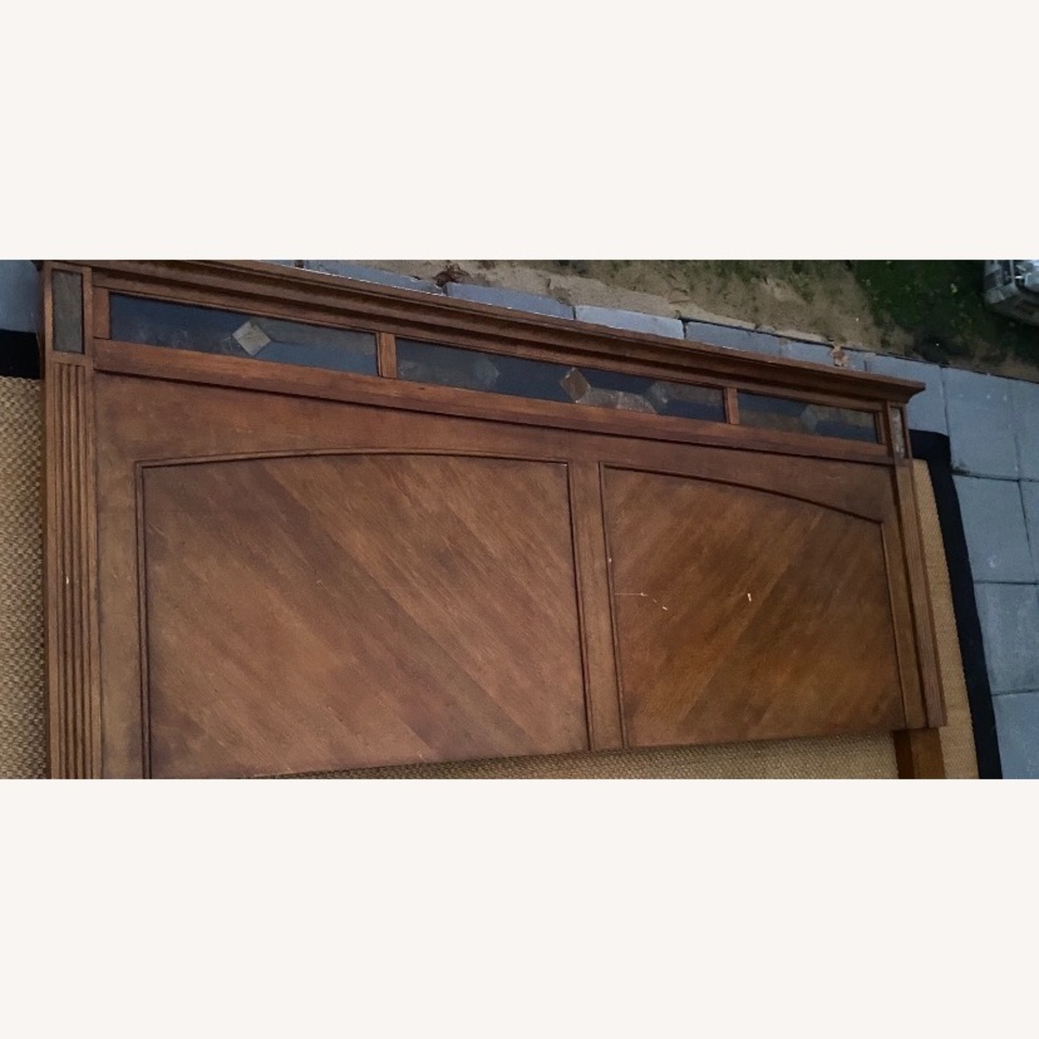 Ashley Dark Brown Wood Headboard - image-2