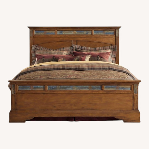 Used Ashley Dark Brown Wood Headboard for sale on AptDeco