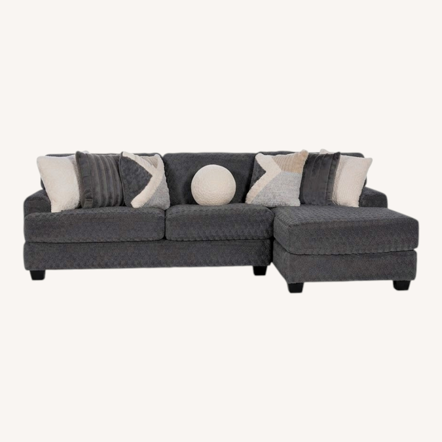 Bob's Discount Gray 114” Sectional - image-0