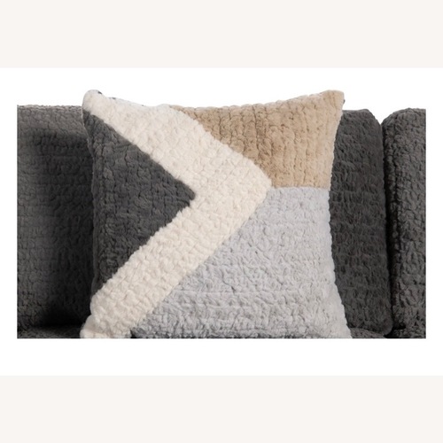 Used Bob's Discount Gray 114” Sectional for sale on AptDeco